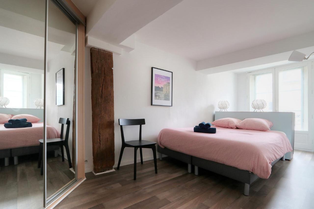 Apartament Le Trianon, Confort Et Calme En Hypercentre Rennes Zewnętrze zdjęcie